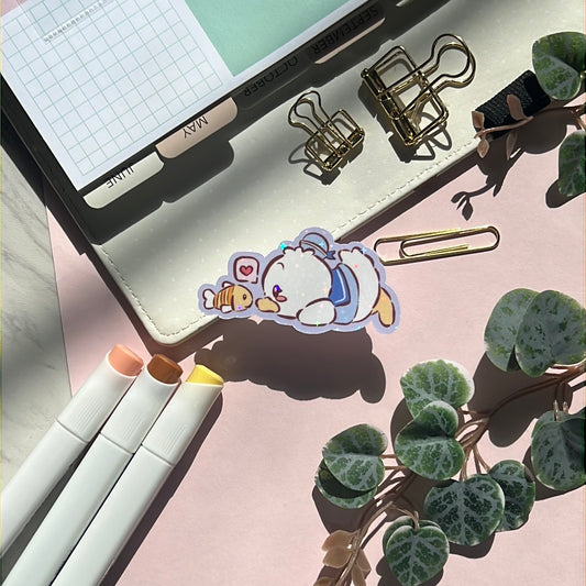 I Love You Pekkle San Friends Holographic Glitter Sticker