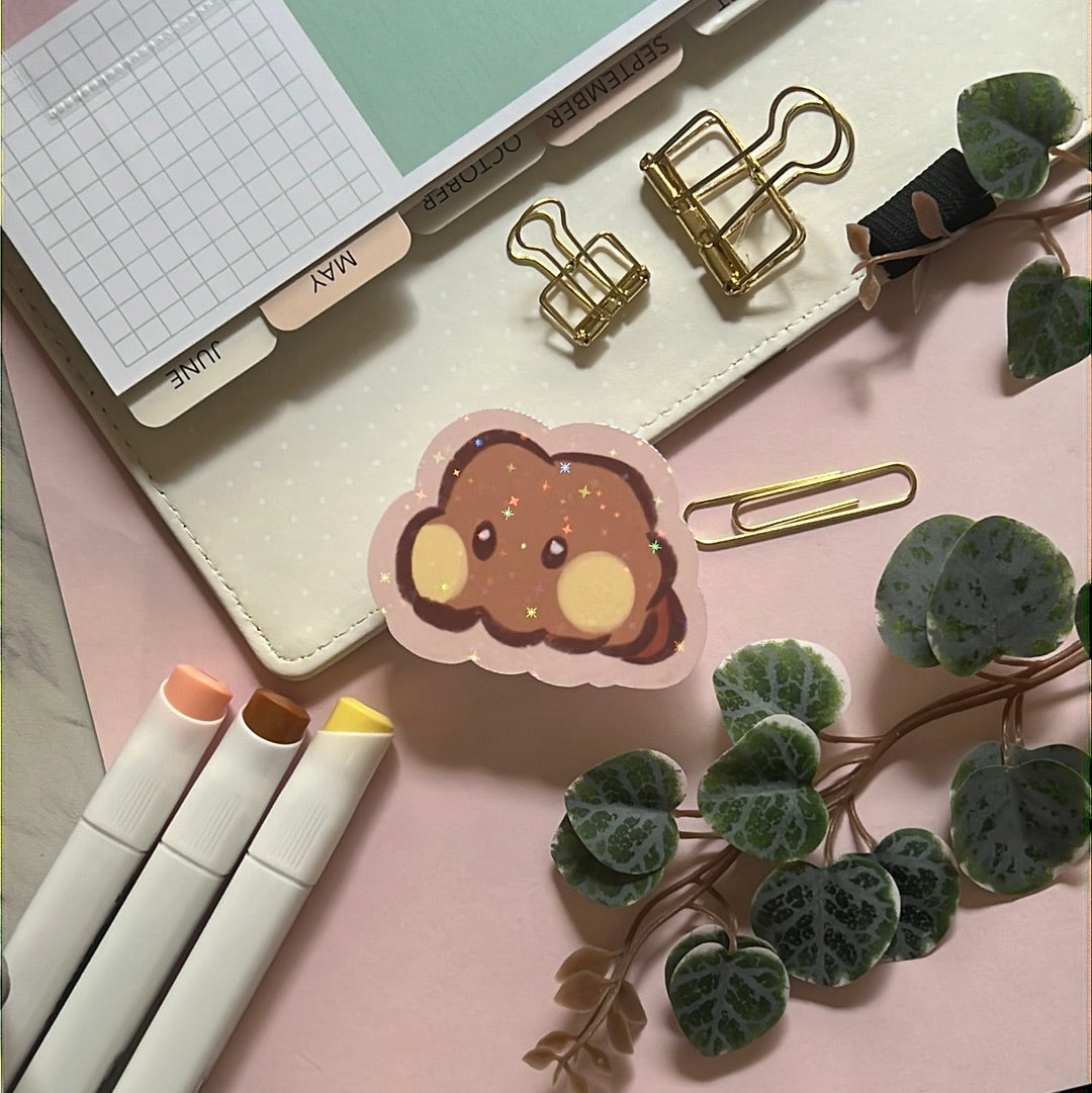 Shooky Mini BT21 Holographic Glitter Sticker