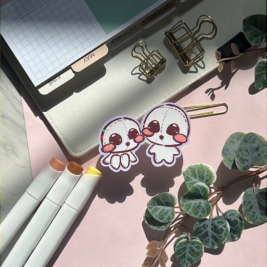 Tree Spirits Plush Holographic Glitter Sticker