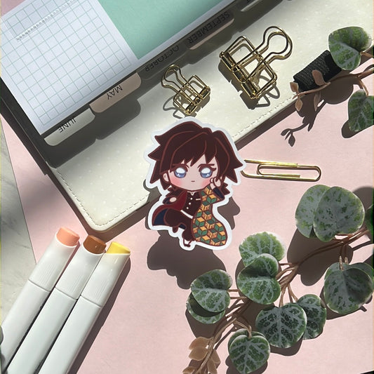 Demon Corp Swordsman Giyuu Sticker