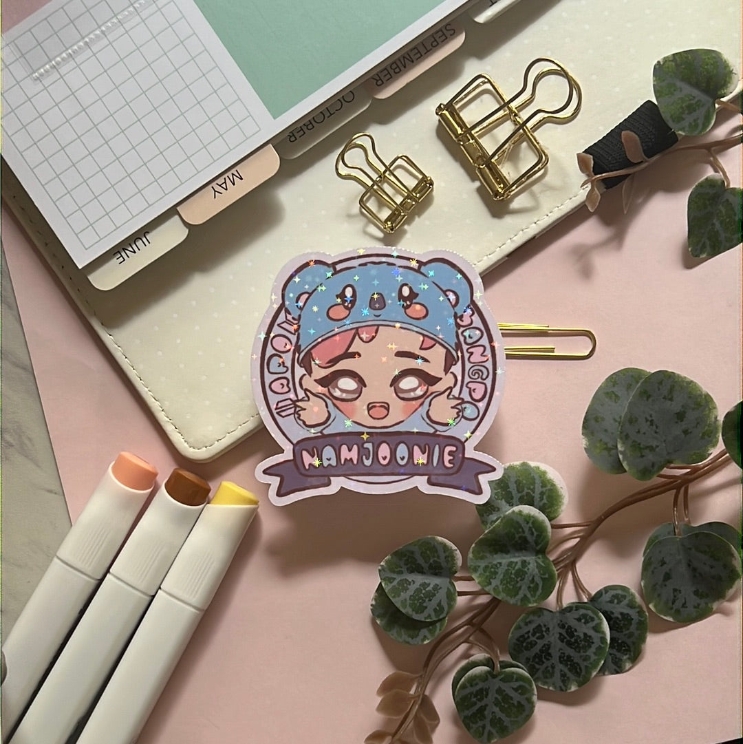 Namjoonie Apo Bangpo Holographic Glitter Sticker