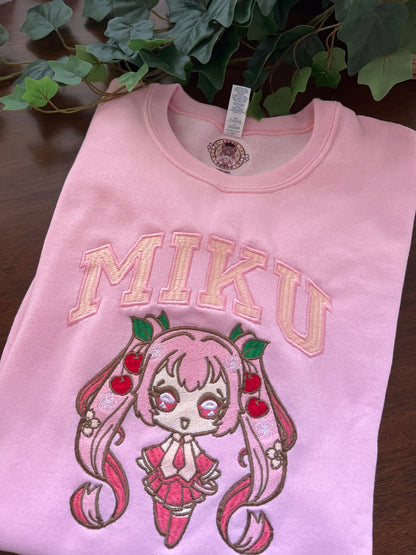 Cherry Miku Crewneck Sweater