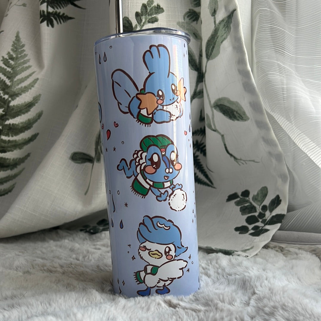 Water Starters Pika Friends 20oz Stainless Steel Tumbler with Straw