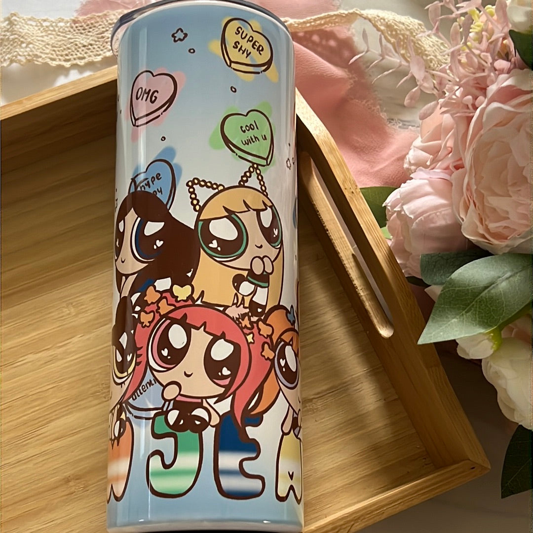 Power Puff New Jeans 20oz Stainless Steel Tumbler with Straw