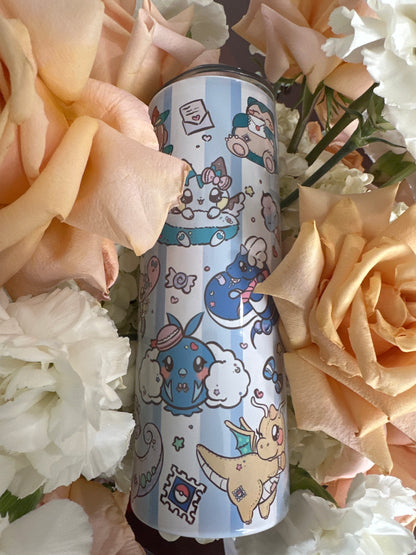 Poke Plush Cuties 20oz Stainless Steel Tumbler with Straw