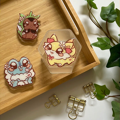 Pika Friends Kalos Region Glitter Epoxy Acrylic Phone Grips