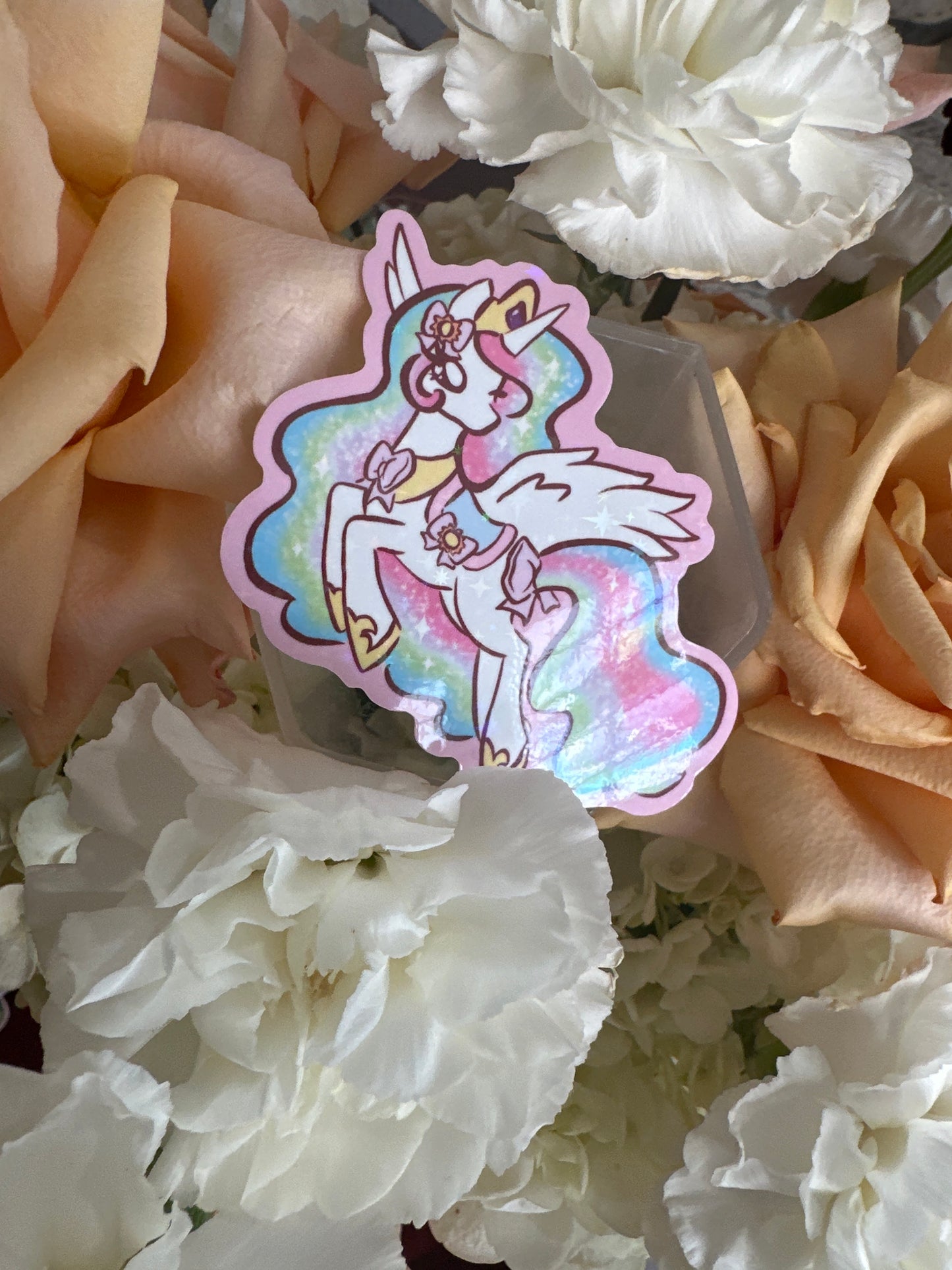 Pony Friends Holographic Glitter Sticker