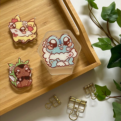 Pika Friends Kalos Region Glitter Epoxy Acrylic Phone Grips