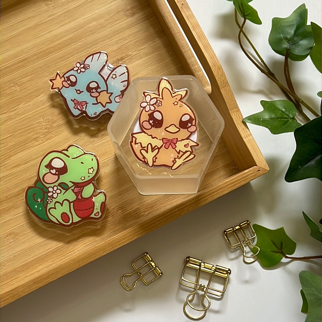 Pika Friends Hoenn Region Glitter Epoxy Acrylic Phone Grips