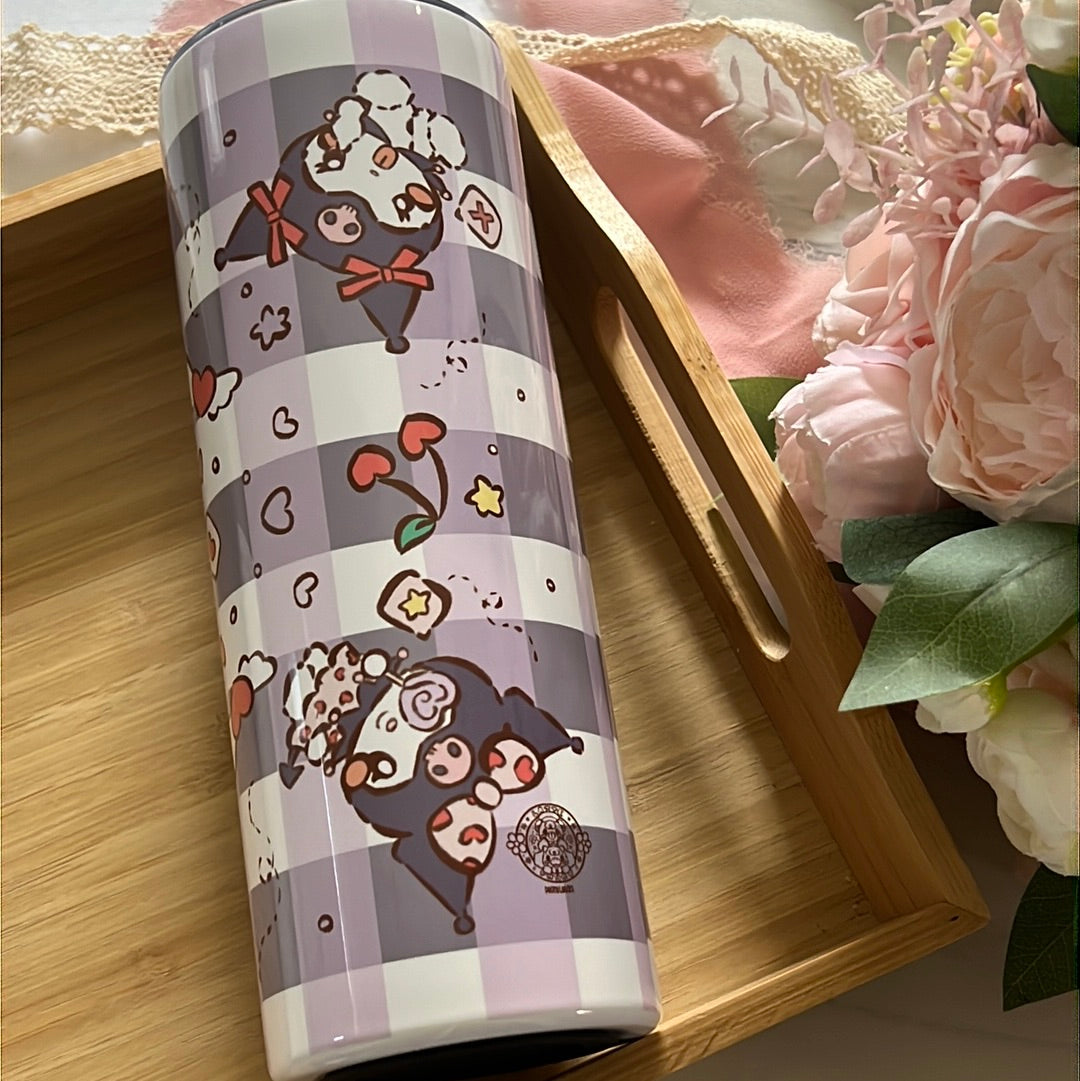 I Love You Kuro Minnie 20oz Stainless Steel Tumbler with Straw