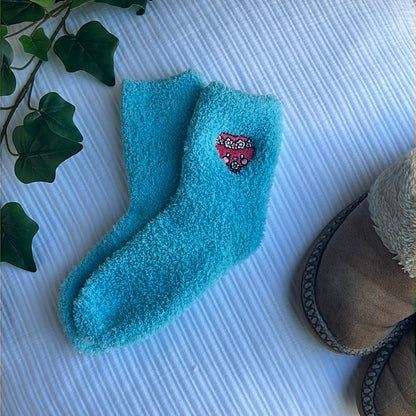 BT21 Flower Power Tata Fuzzy Sock