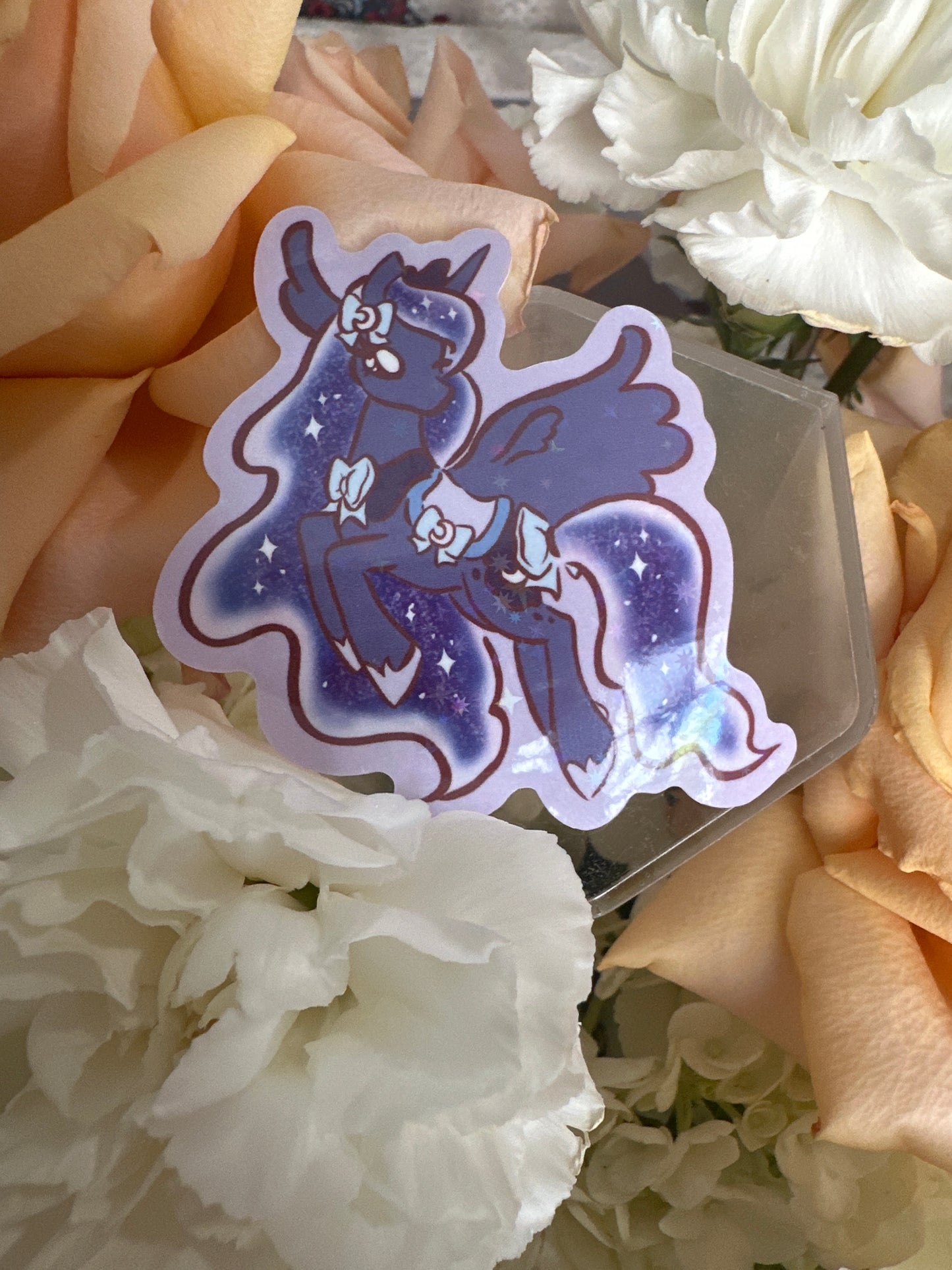 Pony Friends Holographic Glitter Sticker