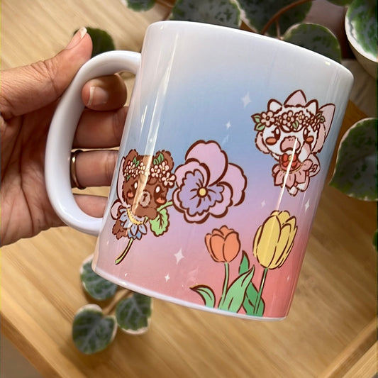 Panko & Latte "Flower Fairies" 11oz Ceramic Mug