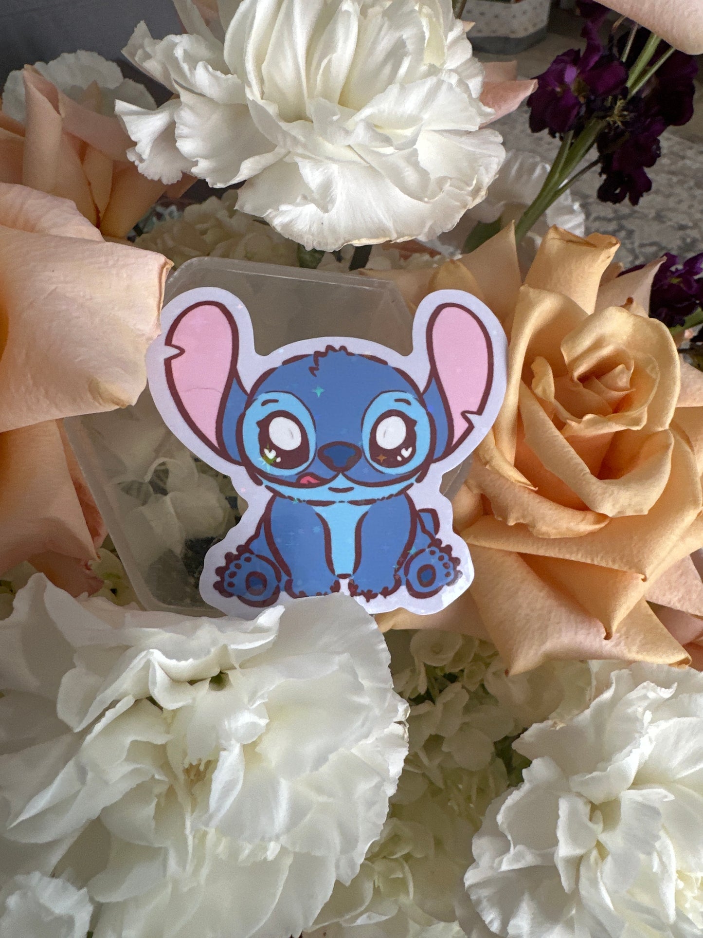 Ohana Alien Holographic Glitter Sticker