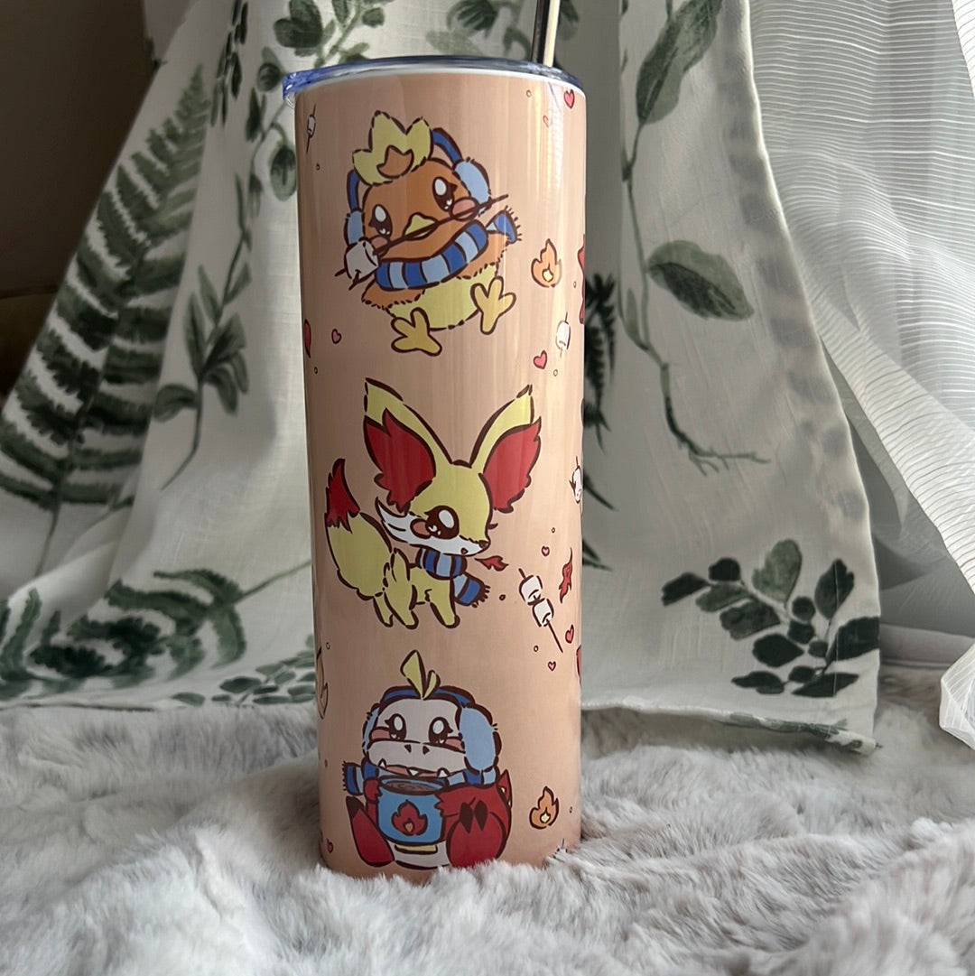Fire Starters Pika Friends 20oz Stainless Steel Tumbler with Straw