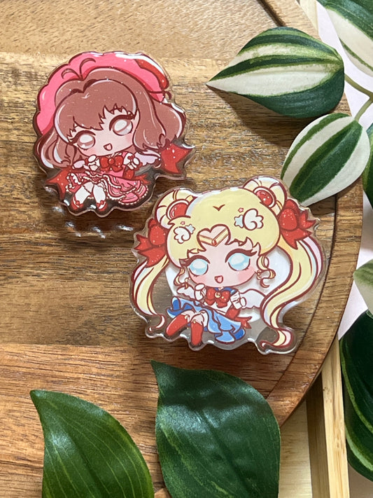 Magical Girl Glitter Epoxy Acrylic Phone Grips