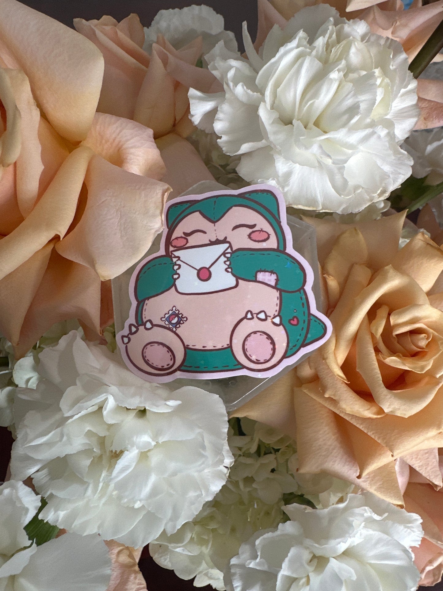 Poke Mail Holographic Glitter Sticker