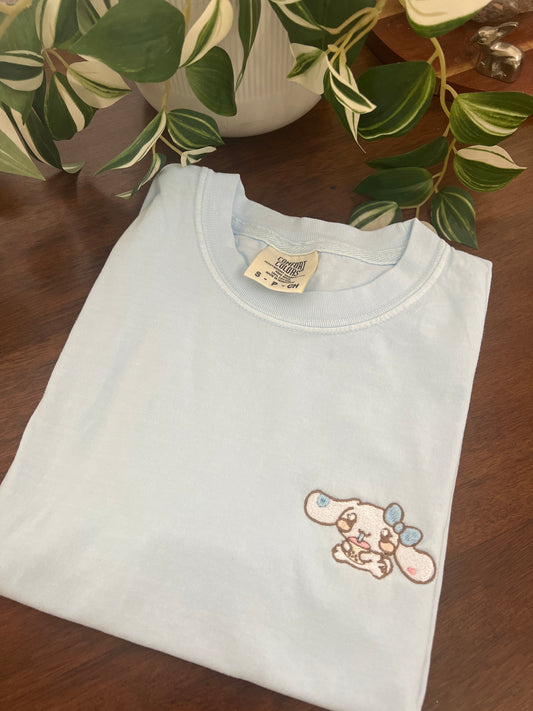 Cinna Roll Boba Embroidered T-Shirt