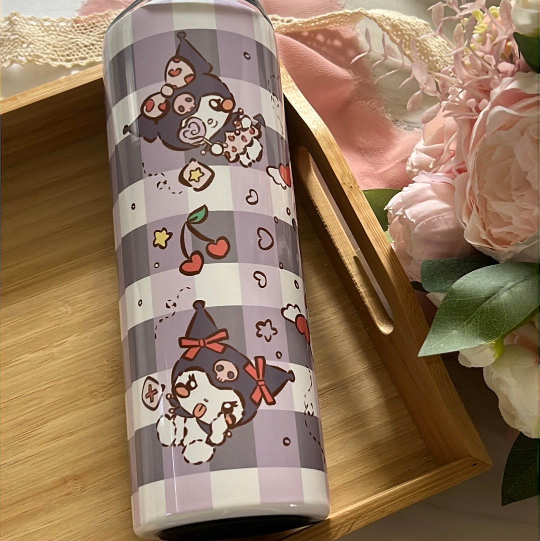 I Love You Kuro Minnie 20oz Stainless Steel Tumbler with Straw