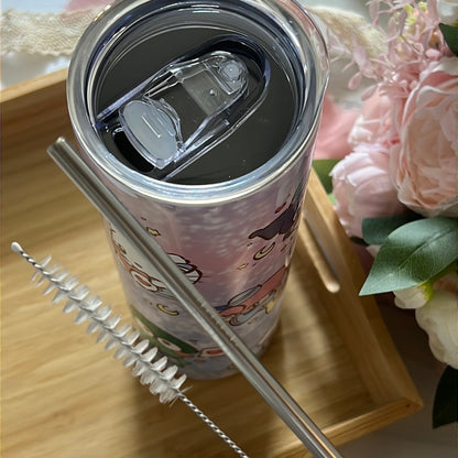 Tulip Kitty Cat 20oz Stainless Steel Tumbler with Straw