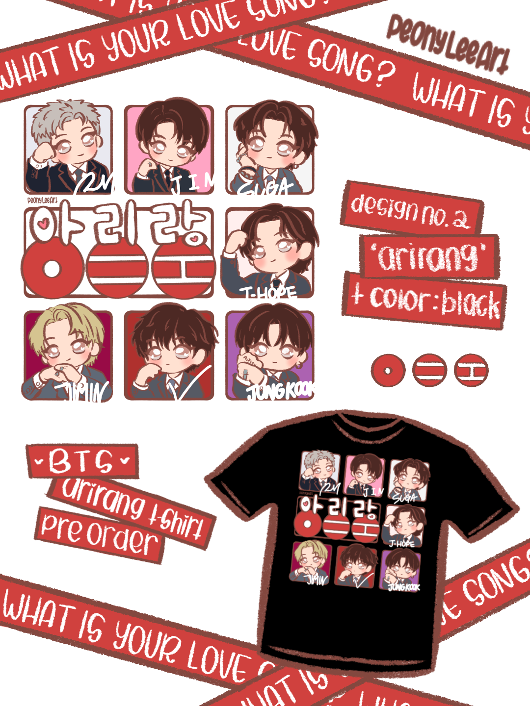 BTS "ARIRANG" PREORDER Vinyl T-Shirt
