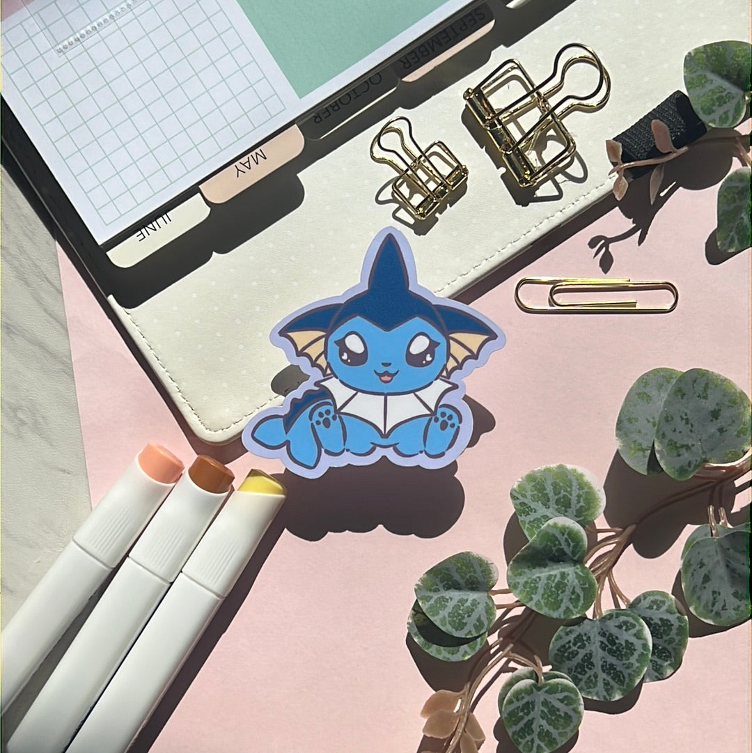 Everon Stickers Eeveelutions Vaporeon Sticker – PeonyLeeArt